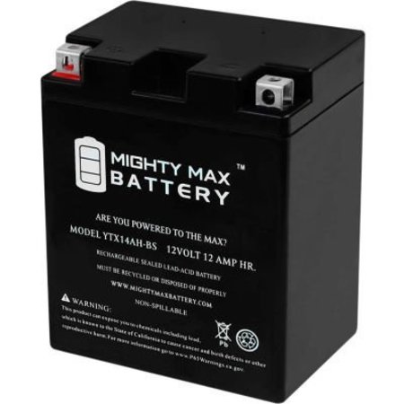 ECOM GROUP INC Mighty Max Battery YTX14 12V 12AH / 210CCA Battery YTX14AH